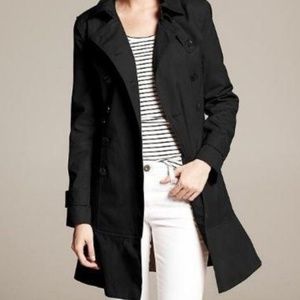 ❣️ Banana Republic Ruffle Trench LNWOT